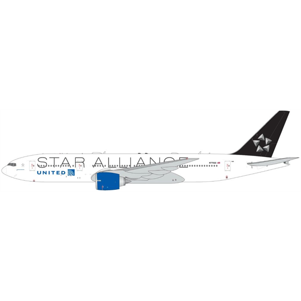 Gemini Jets 1:400 Scale Boeing B777-200ER United Airlines N77022 'Star Alliance' Livery