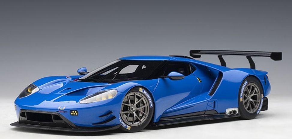 Autoart 1:18 Scale Ford GT LM Plain Body Version 2018 Blue