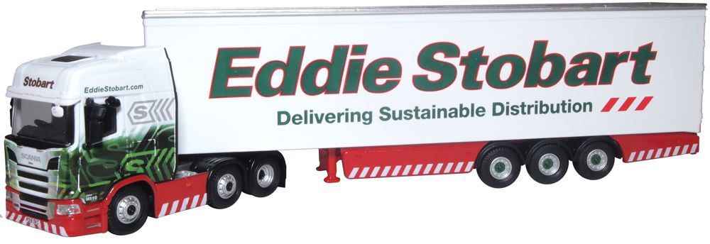 Oxford Diecast 1:76 Scale Scania R Series Highline Box Trailer Stoba