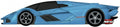 Maisto Lamborghini Terzo Millenio 2020 Blue 3 Scale"