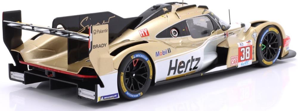 IXO  1:18th Scale Porsche 963 #38 9th 24h Le Mans 2024 Hertz Team Jota Rasmussen/Button/Hanson