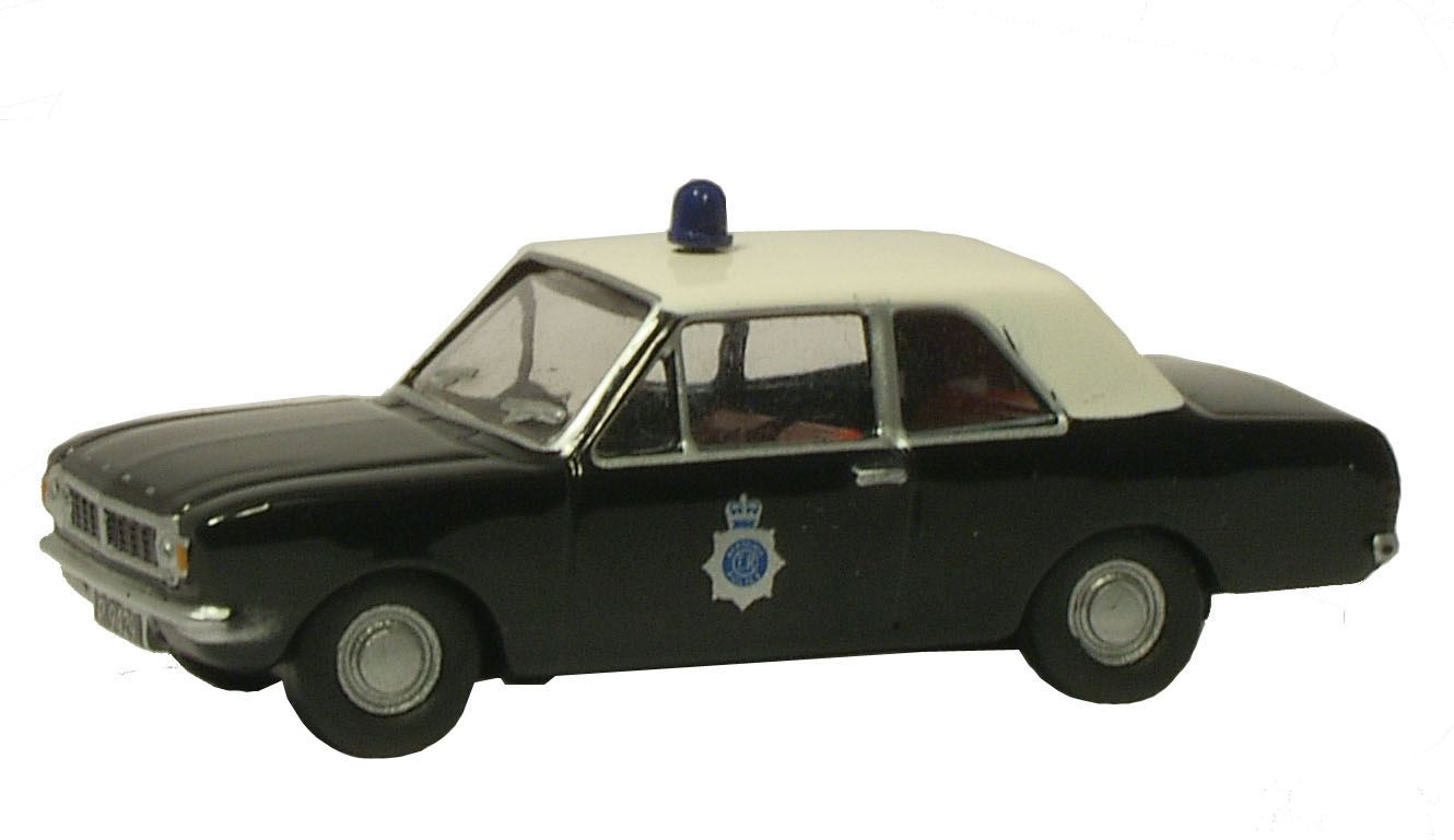 Oxford Diecast 1:76 Scale Ford Cortina Mk2 - Bermuda Police