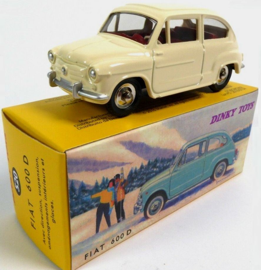 Atlas Editions   Fiat 600 Atlas reproduced 'Dinky'