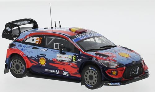 IXO 1:43 Scale Hyundai i2 Coupe WRC #6 WRC Rallye Sardinien 2020 D.Sordo/C.Del Barrio