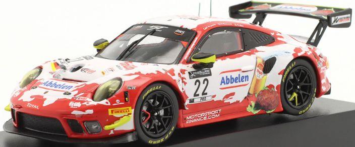 IXO 1:43 Scale Porsche 911 GT3 R #22 24h Spa 2020 Frikade Racing Bergmeister/Makowiecki/Olsen