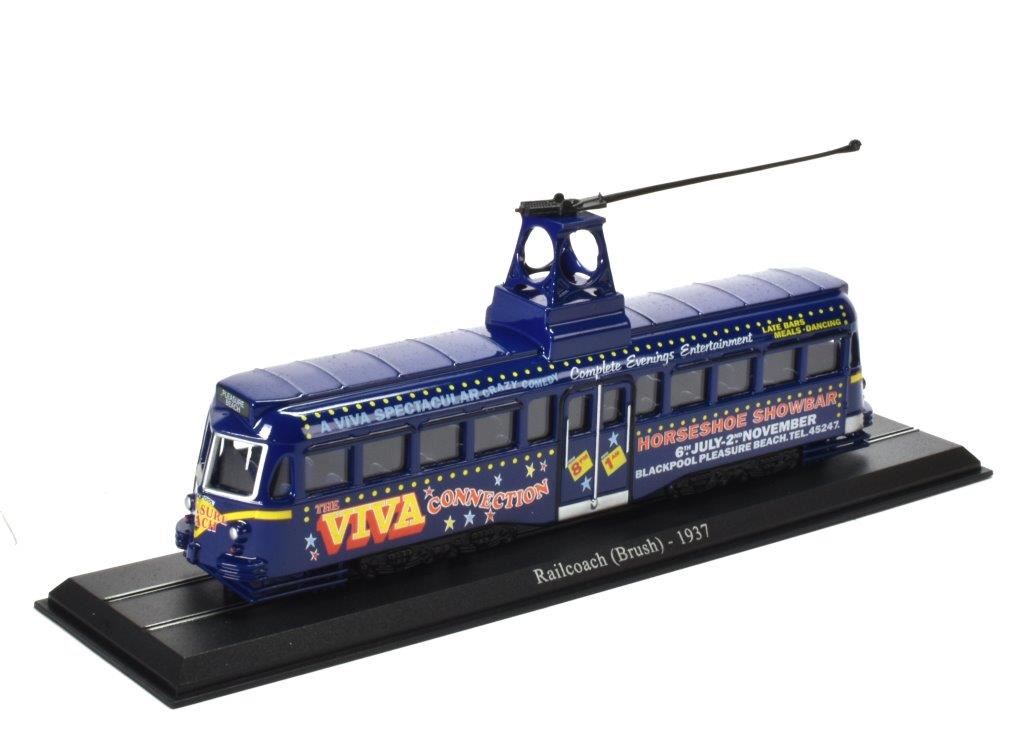 Atlas Editions 1:76 Scale Blackpool Brush Tram - Railcoach  (Brush) - 1937 (Viva)
