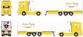 WSi 1:50 Scale Scania Streamline Topline 4x2 Reefer Trailer 3 Axle Lauratrans