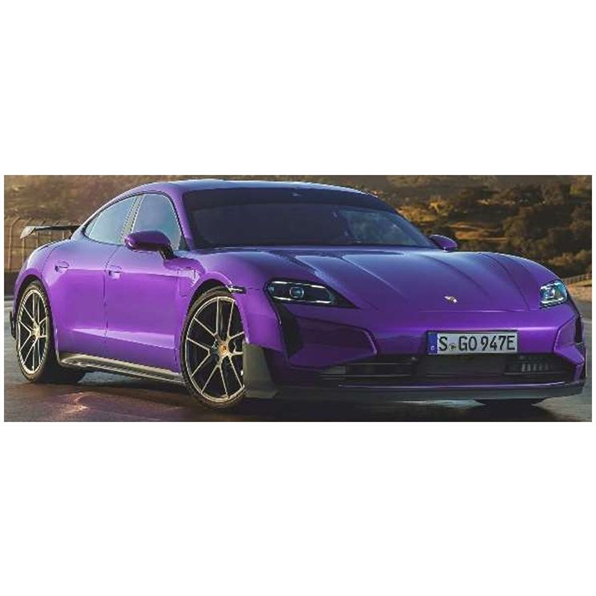 GT Spirit 1:18th Scale Porsche Taycan Turbo GT Purple Sky Metallic 2023