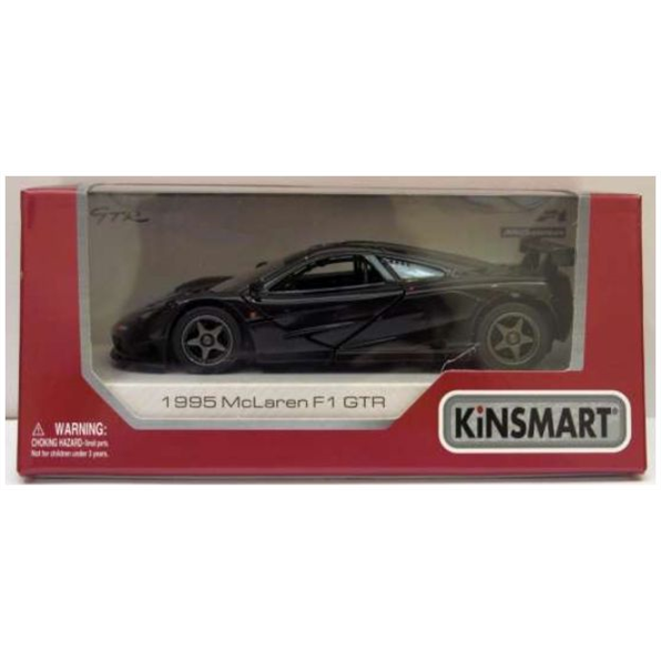 Kinsmart 1:36 Scale McLaren F1 GTR 1995 Black (Window Box)