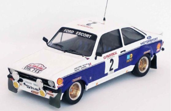 Trofeu 1:43 Scale Ford Escort Mk2 Tour de Corse 1977 #2 Jean-Pierre Nicolas/Vincent Laverne