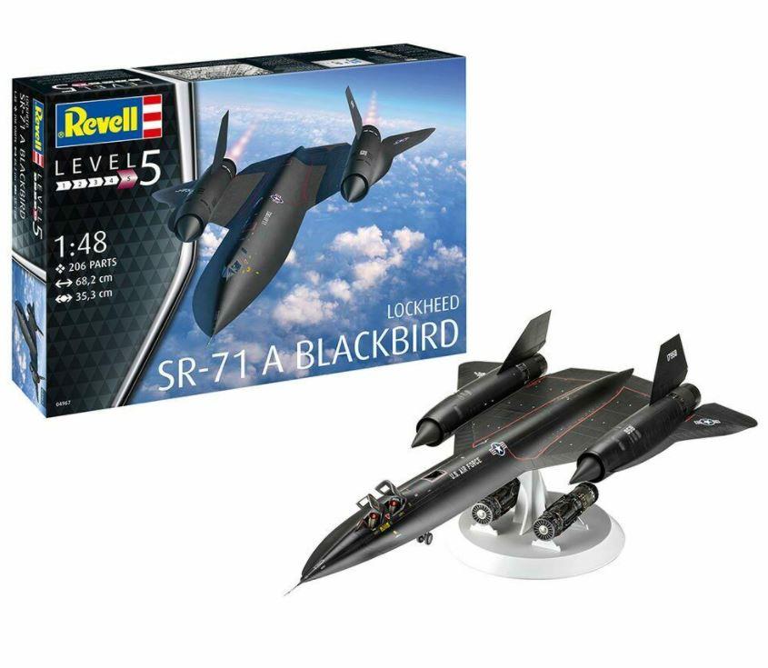 Revell 04967 1/48 Scale US Air Force Lockheed SR-71 Blackbird Plastic