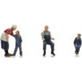 Artitec 1:87 Scale Farmer Family (3x) Ready Made Painted