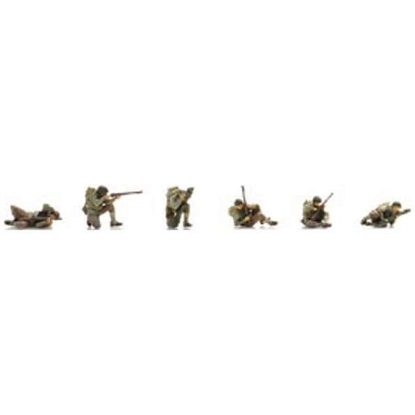 Artitec  1:87th Scale D-Day Infantry on Beach (6x) (US) Ready