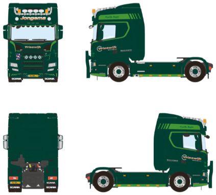 WSi 1:50th Scale Scania R Highline CR20H 4x2 Sjoerd Jongema Transport