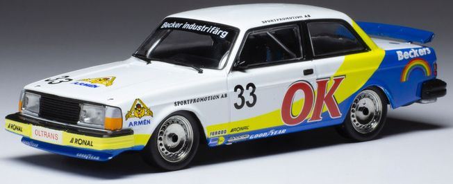 IXO 1:43 Scale Volvo 240 #33 ETCC Zolder 1985 G.Andersson M.Linden