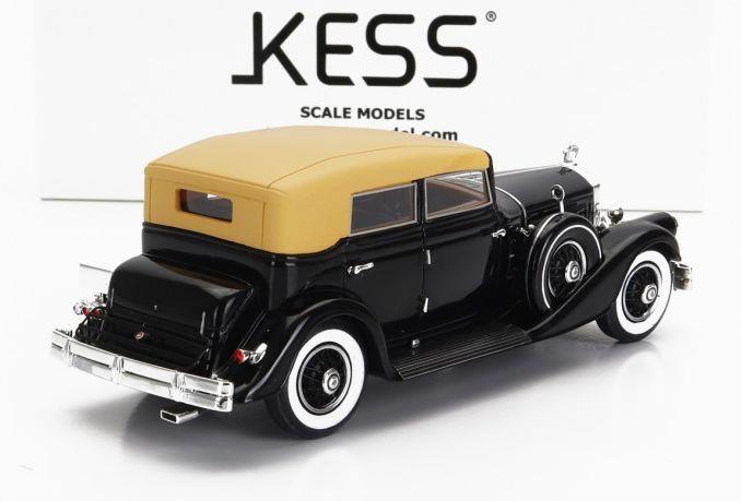 Kess 1:43 Scale Pierce Arrow 124 Black Convertible Berline Sedan Le Baron Closed 1933