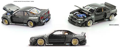 MiniGT 1:64th Scale Nissan Skyline GT-R (R34) Kaido Works Greddy V2