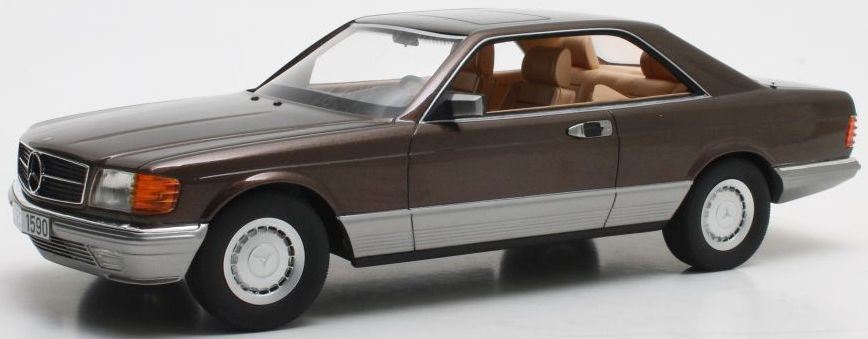 Cult 1:18 Scale Mercedes Benz 380SEC C126 Brown Metallic 1982