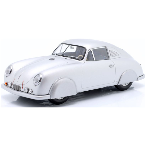 IXO 1:18 Scale Porsche 356 SL Plain Body Version 1951 Silver (Closed Wheels)