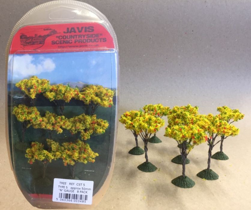 Javis Manufacturing 1:148 Scale Countryside Trees (8 x 50mm)