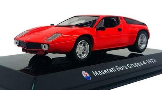 Atlas Editions 1:43 Scale Maserati Bora Gruppo 4-1973 Cased - Supercar Collection
