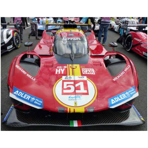 LookSmart 1:18 Scale Ferrari 499P #51 Ferrari AF Corse 3rd Le Mans 24H 2024 Guidi/Calado/Giovinazzi