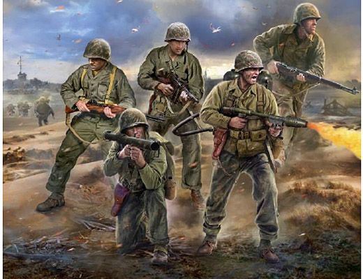 Zvesda 1:72 Scale US Marines WWII
