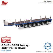 Conrad Construction Models 1:50 Scale Goldhofer Heavy-Duty Semi-Trailer DLZ6 6 Axle