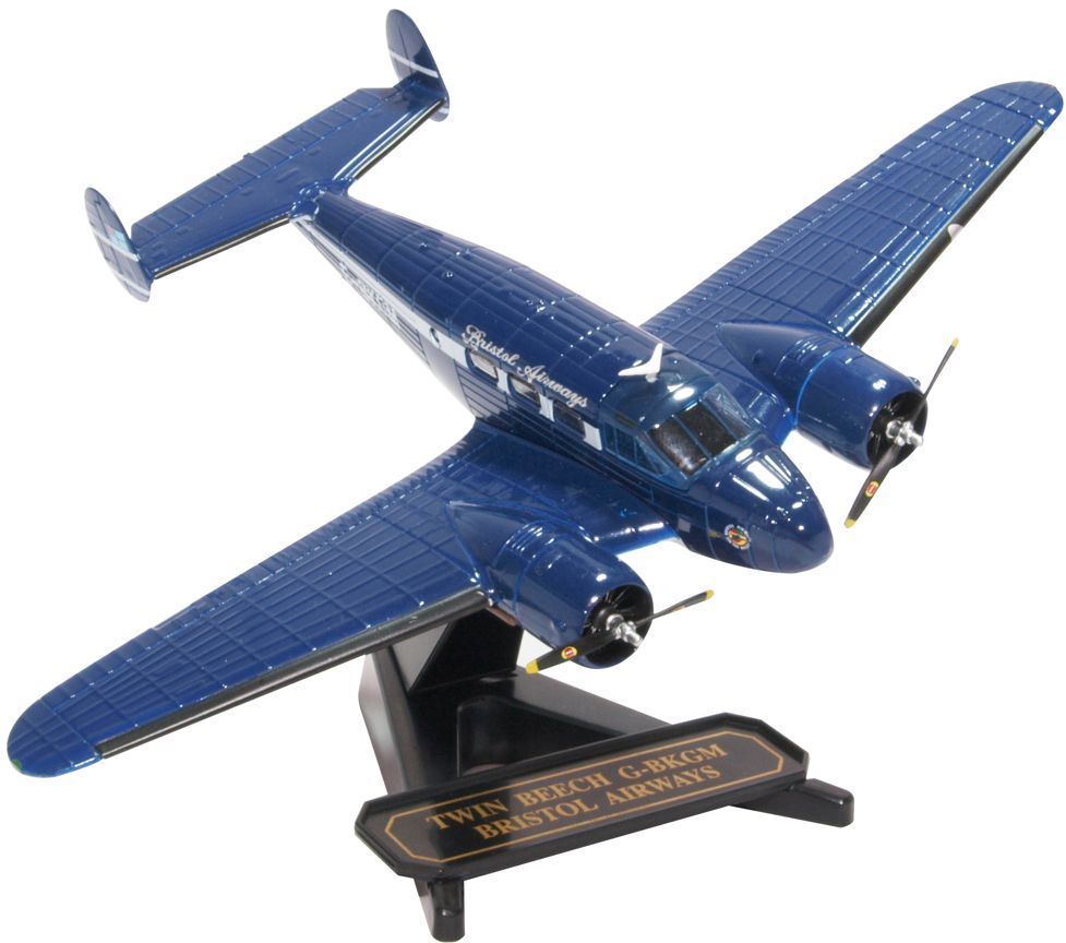 Oxford Diecast 1:72 Scale Twin Beech G-BKGM - Bristol Airways