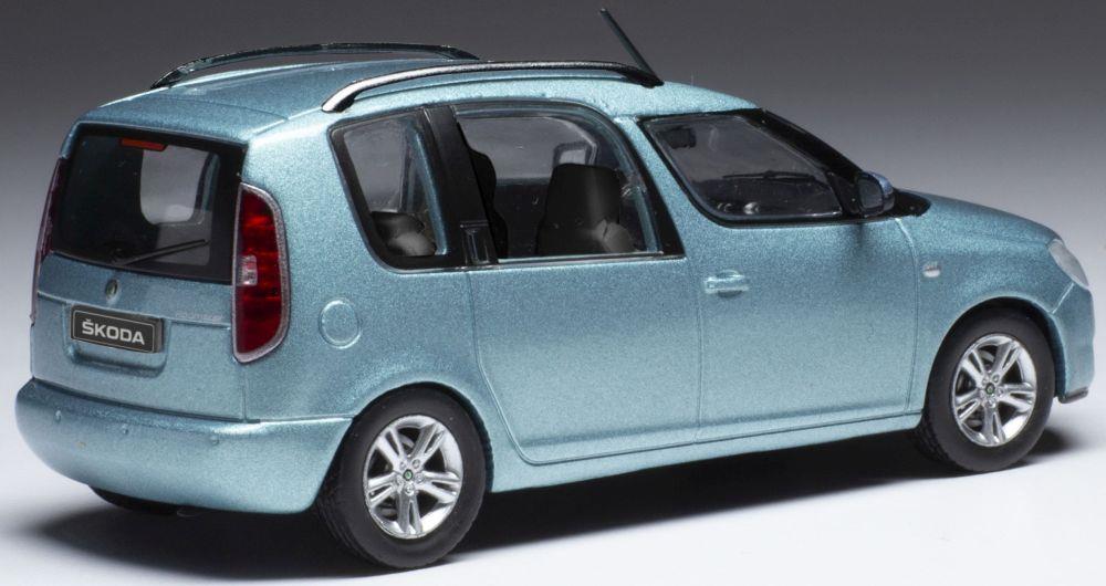 IXO 1:43 Scale Skoda Roomster Metallic Light Blue 2007
