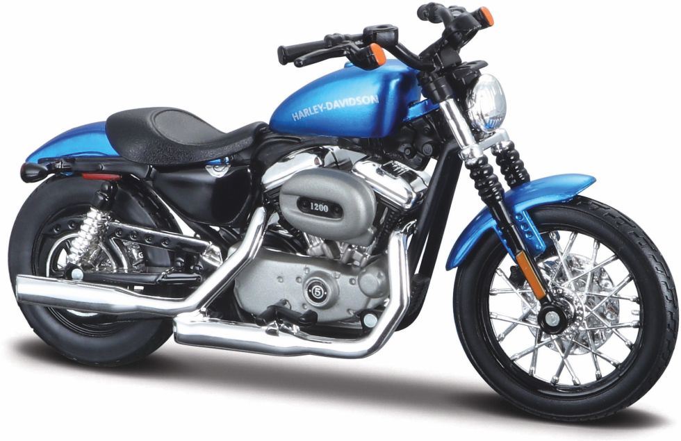 Maisto 1:18 Scale Harley-Davidson Xl 1200N Nightster 2012 Blue (37)