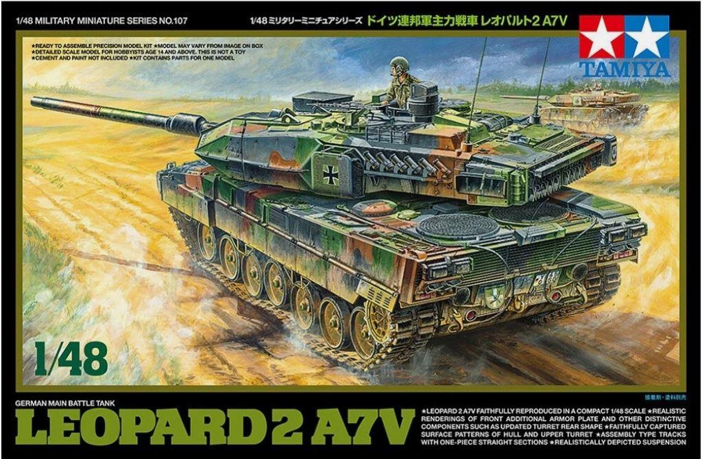 Tamiya 32607 1/48 Scale German MBT Leopard 2 A7V Bundeswehr