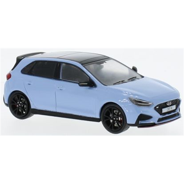 IXO 1:43 Scale Hyundai i30 N Light Blue 2022
