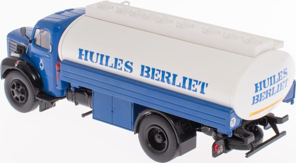 Atlas Editions 1:43 Scale Berliet GLR8 M2 Citerne - Blue / White 'Huiles Berliet' Berliet Trucks Collection