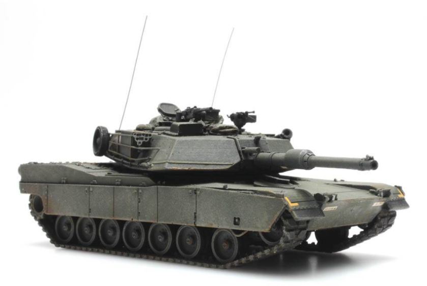 Artitec H0 Scale US M1 Abrams Green 1:87 Ready-Made, Painted
