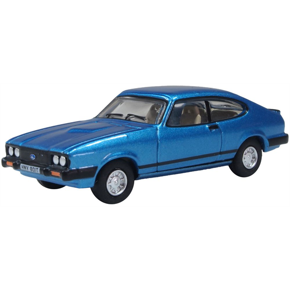 Oxford 1:76 Scale Ford Capri MkIII Cosmos Blue Metallic