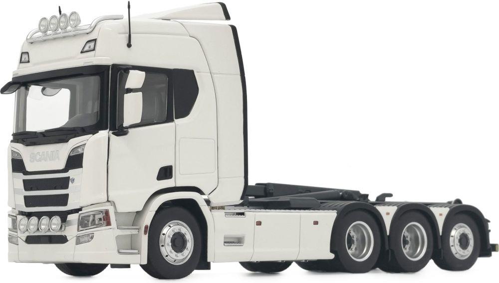 Marge Farm Models 1:32nd Scale Scania R500 Series w/Meiller Hooklift White