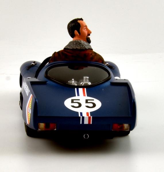 Le Mans Miniatures 1:32nd Scale Alpine Renault A220 #55 Minicar (1:32 Car) Driven by Henri Pescarolo (1:18 Figure)