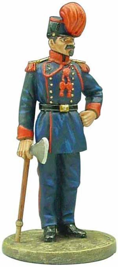 Atlas Editions 1:32 Scale Fireman - full dress - Turin Italy - 1875