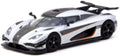 Tarmac Works 1:64th Scale Koenigsegg One:1 Silver/Black