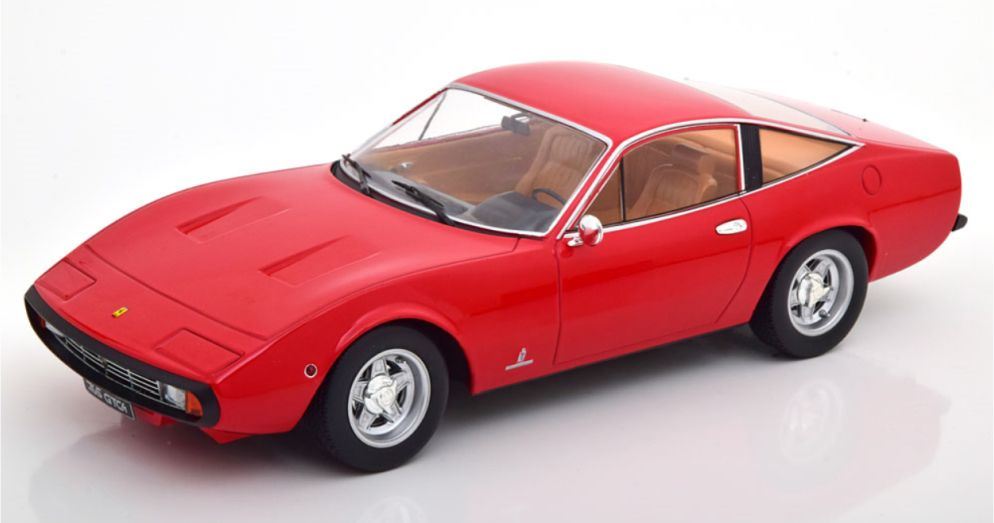 Kk Scale 1:18 Scale Ferrari 365 GTC 4 1971 Red (Brown Interior)