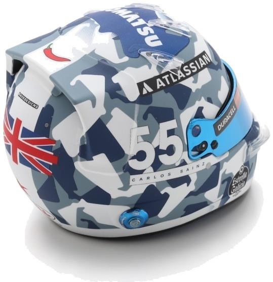 Spark 1:5 Scale Williams Racing Carlos Sainz British GP 2025 Helmet