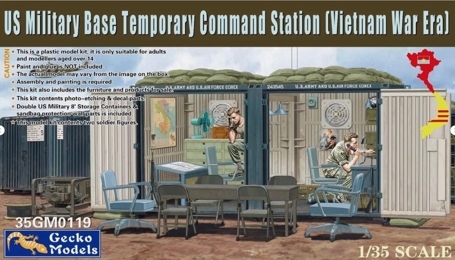Gecko 35GM0119 1/35 Scale Military Base Temporary Command Station Vietnam War Era