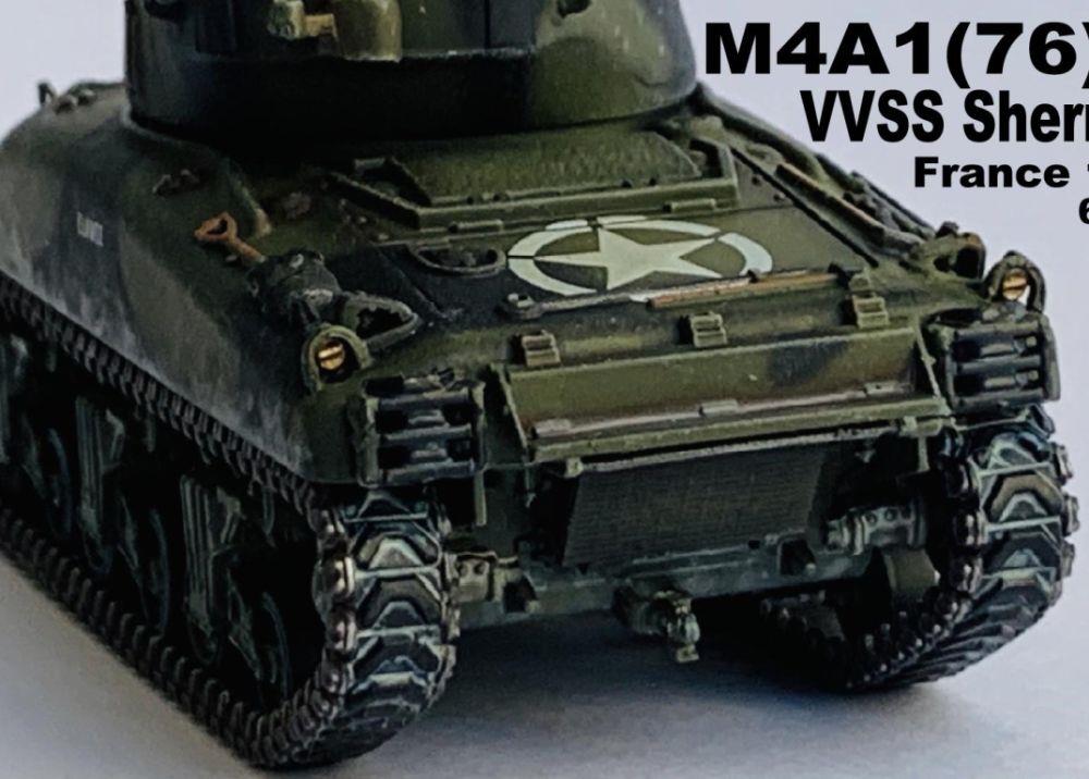 Dragon 1:72 Scale M4A1 (76)W VVSS Sherman France 1944