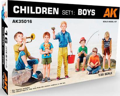 AK Interactive  1:35 Scale Children Set 1 Boys