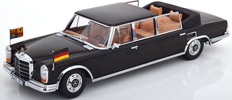 Kk Scale 1:18 Scale Mercedes 600 W100 Landaulet Queen Elizabeth II/Kiesinger 1965 Black