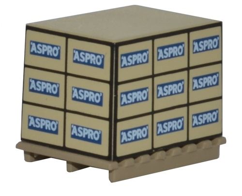 Oxford Diecast 1:76 Scale Pallet/Loads - Aspro (x4)