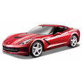 Burago 1:43 Scale Chevrolet Corvette Stingray 2014 - Red Met