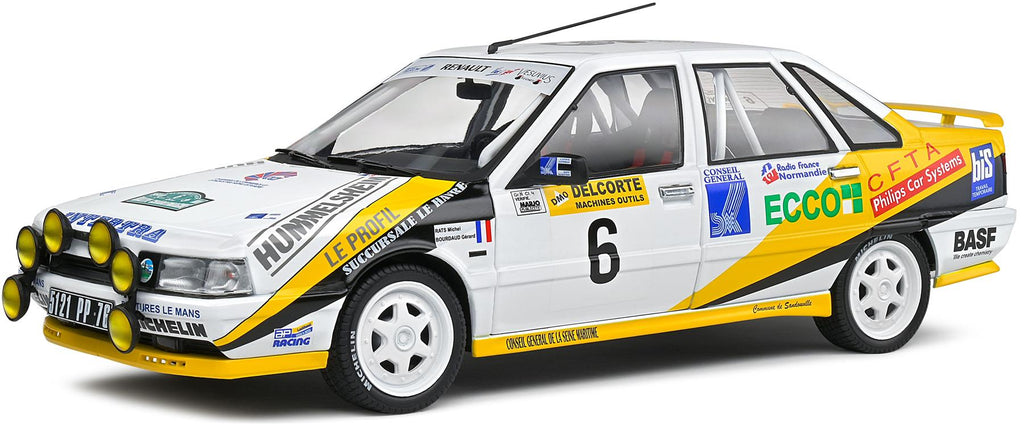 Solido 1:18 Scale Renault R21 Turbo GR.A White Rally Charlemagne 1991