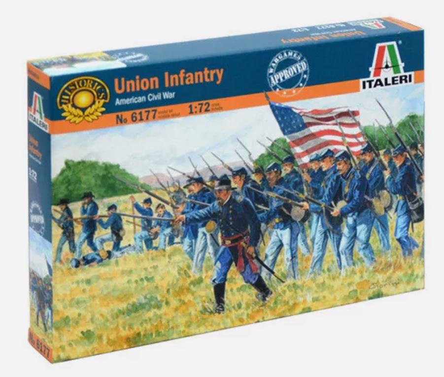 Italeri 6177 1/72 Scale Union Infantry US Civil War ACW 50 Soldiers